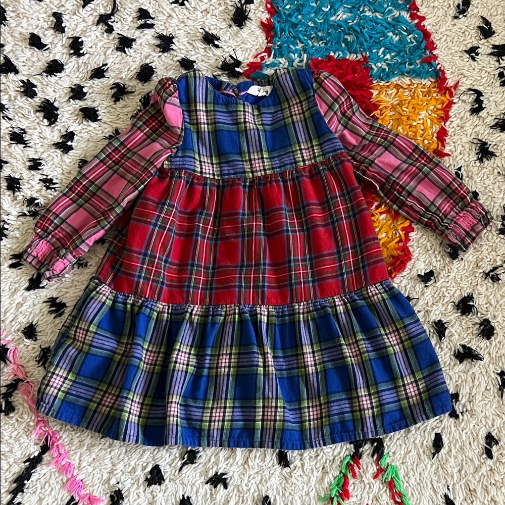 Mini Boden Plaid Flannel Dress